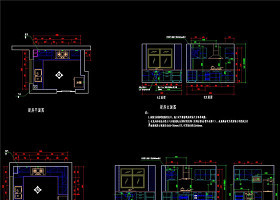 整体厨房设计cad方案