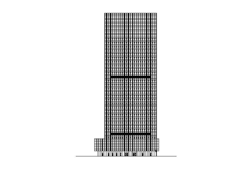 [深圳]超高层框架核心筒结构企业办公楼建筑施工图