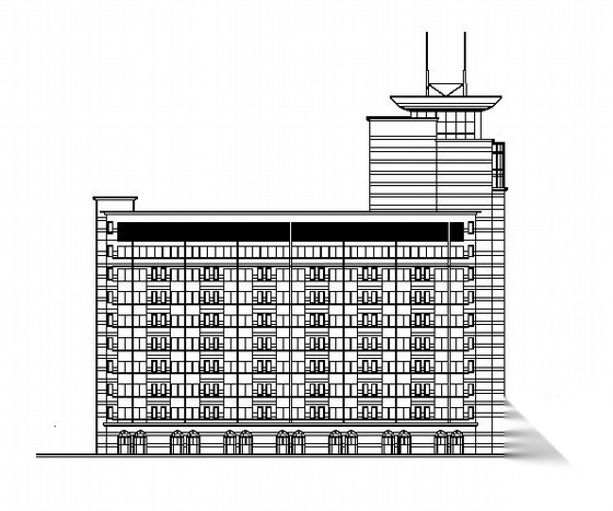 某十三层医院建筑方案图