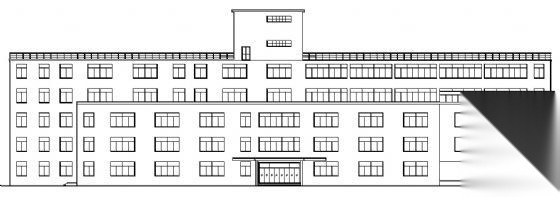 某五层中学教学楼建筑方案图