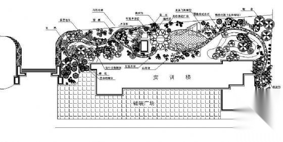 湖南航空职业技术学院实训楼景观设计