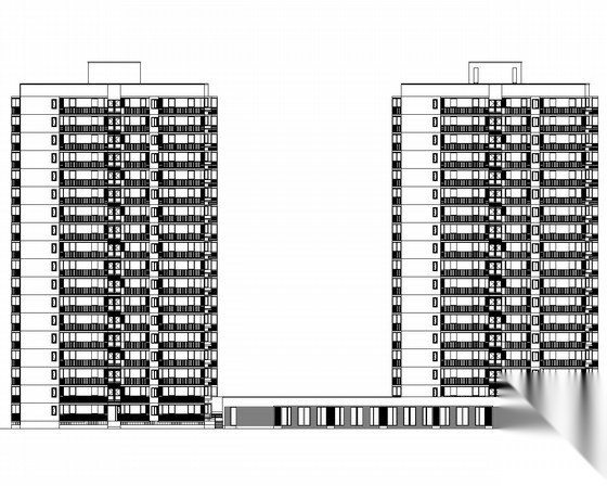 [北京]某18层住宅楼建筑施工图（知名设计院设计）