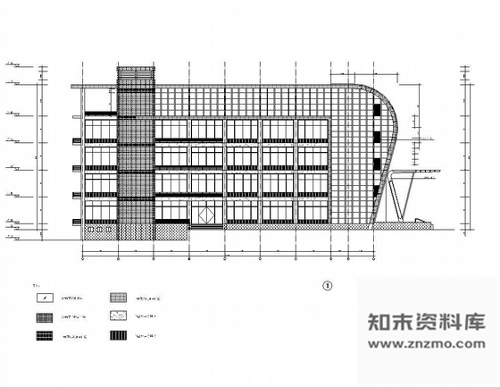 某体育学院重竞技馆外装施工图