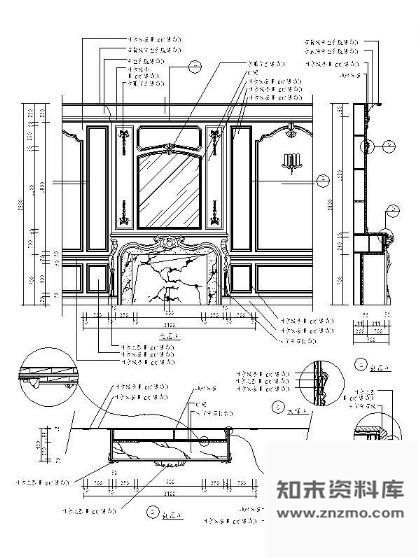 图块/节点西式造型墙详图Ⅰ