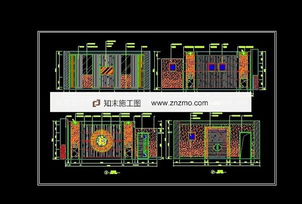 中式餐包立面设计图