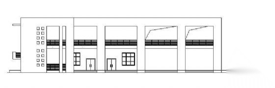 广州二层医院后勤楼建筑施工图