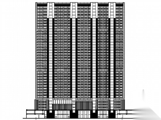 [北京]40层超高层商住楼建筑施工图