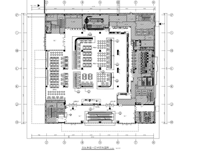 某大学食堂CAD施工图_效果图_水电