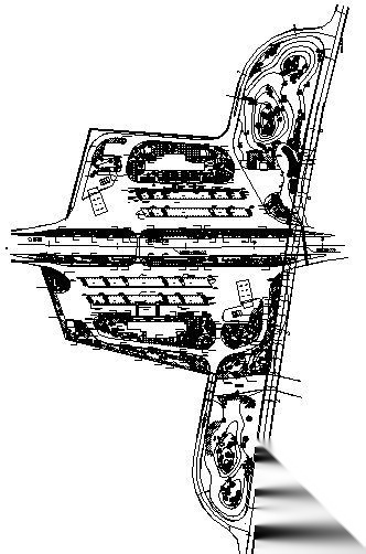 某高速公路互通设计服务区绿化 景观