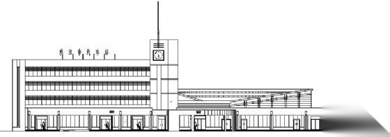 洪江市某汽车站建筑设计方案