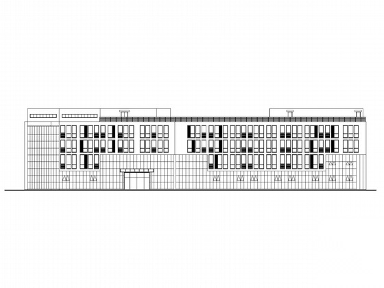 [南京]某机场四层飞行员公寓楼建筑施工图