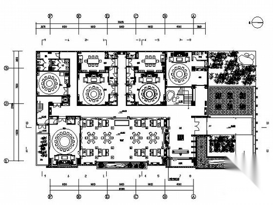 [郑州]某经典餐饮空间施工图（含效果）