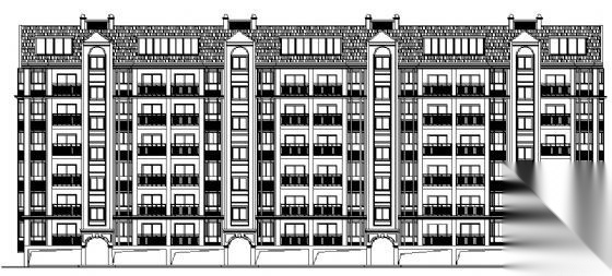 某小区六层住宅楼建筑施工图