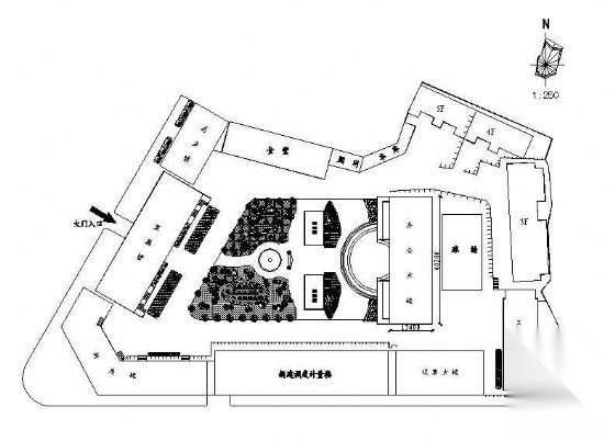 某电力局大院绿地规划图