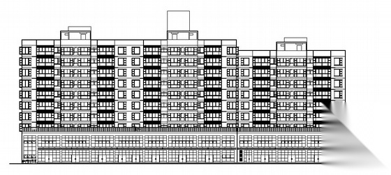 西安某十层商住楼建筑施工图