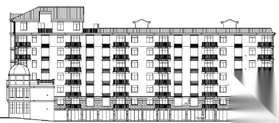 江南某六层商住楼建筑施工图