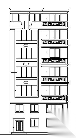 某七层私人住宅建筑方案图