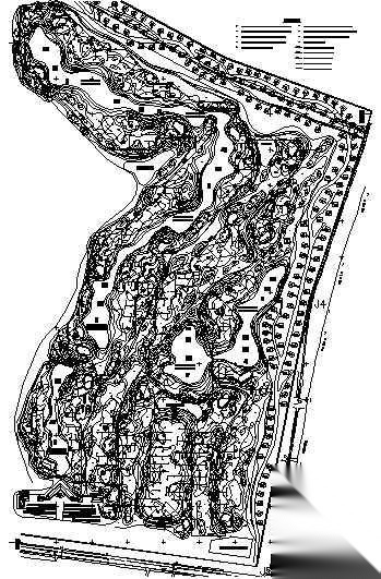 高尔夫球场地形及喷灌系统图 建筑给排水