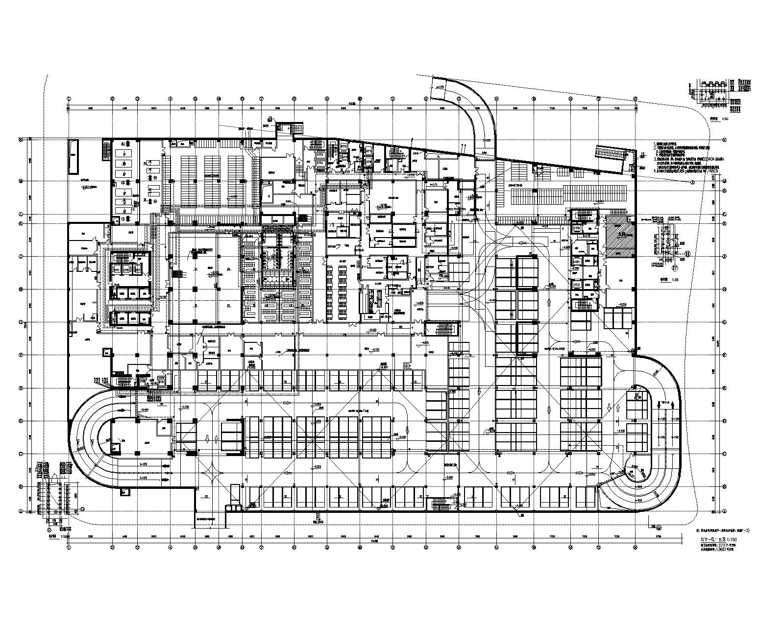 上海漕河泾开区酒店办公综合楼给排水施工图 建筑给排水