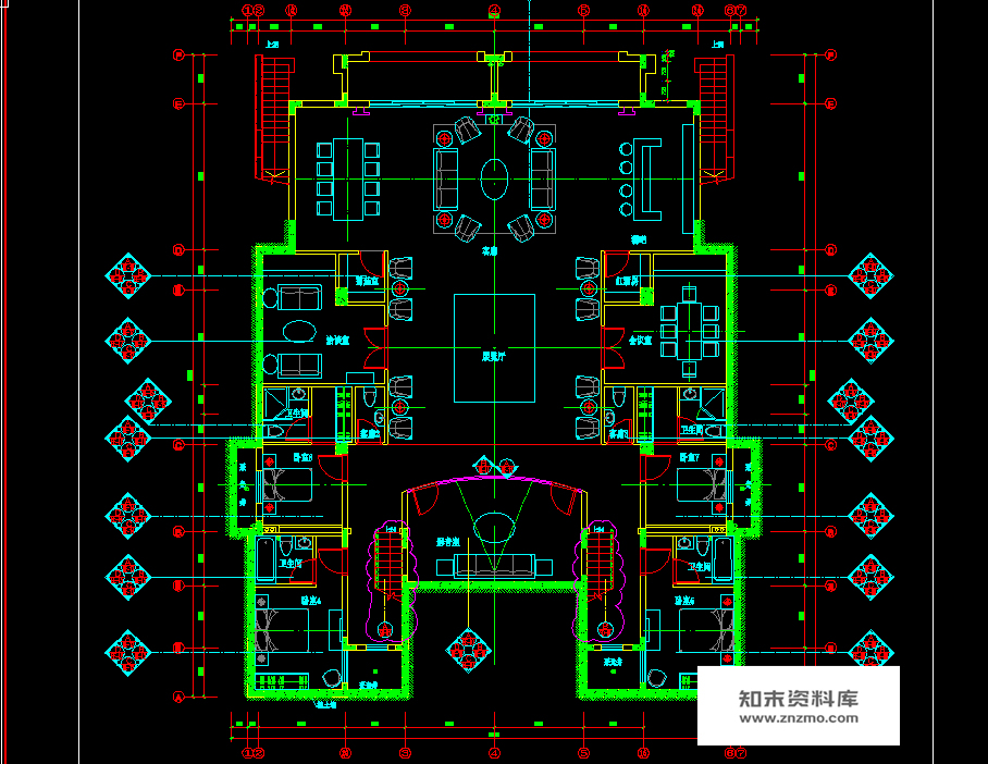 梁景华-深圳观澜高尔夫3层欧式别墅样板间施工图含实景照片