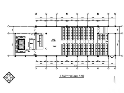 [杭州]某小学多功能厅室内装修图（含效果）