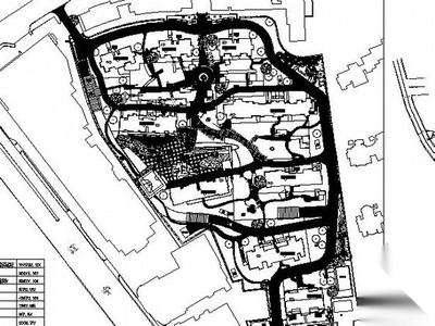 [上海]某居住区局部景观工程施工图