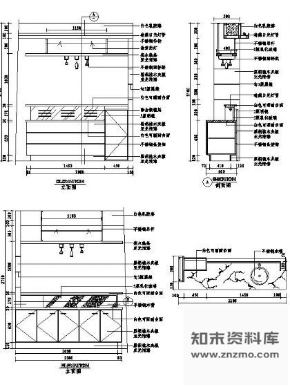 图块/节点吧台详图Ⅴ 节点