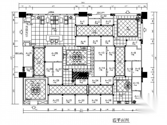 [广东]某陶瓷专卖店室内装修施工图