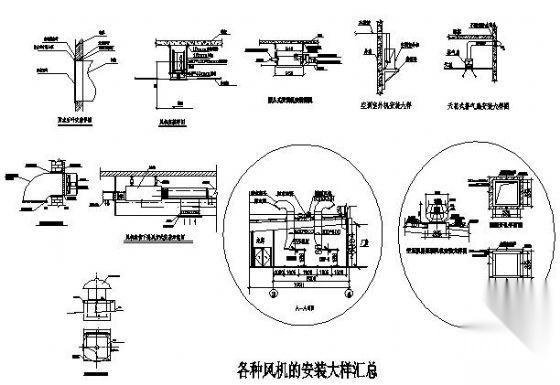 工厂风机安装大样图