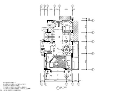 江苏滨水别墅样板房施工图+效果图+物料表