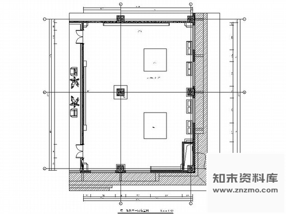 施工图某陈列室室内设计装修图