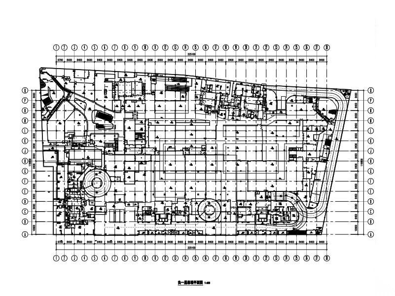 5层商业裙房幕墙施工图(玻璃/铝板/石材）