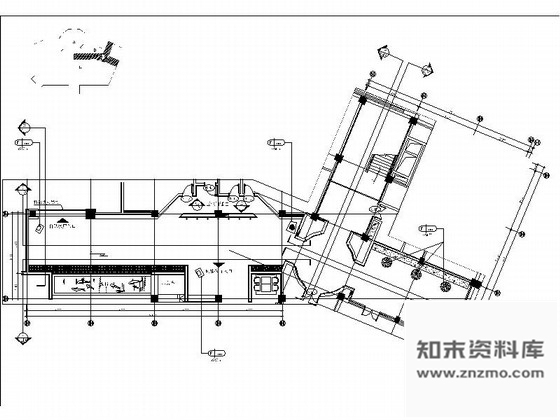 施工图江苏某温泉酒店餐厅走廊装修图