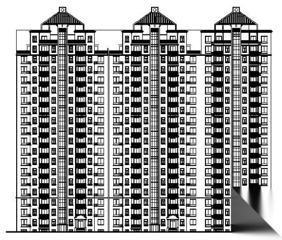 上海某十九层住宅楼建筑结构施工图