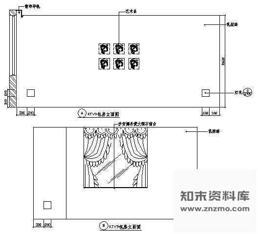 图块/节点KTV包房立面图