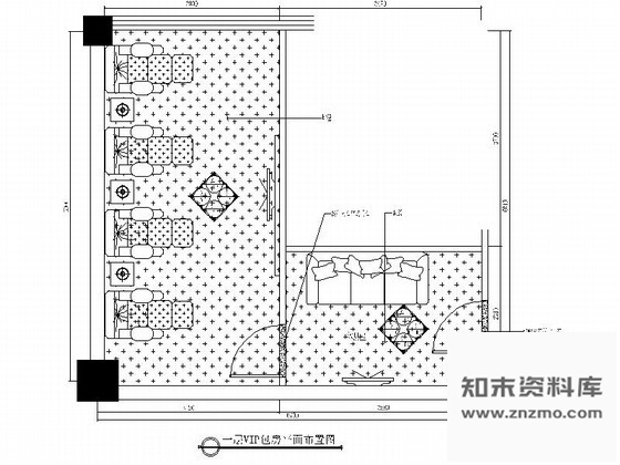 施工图陕西某精品养生会所VIP包房装修图