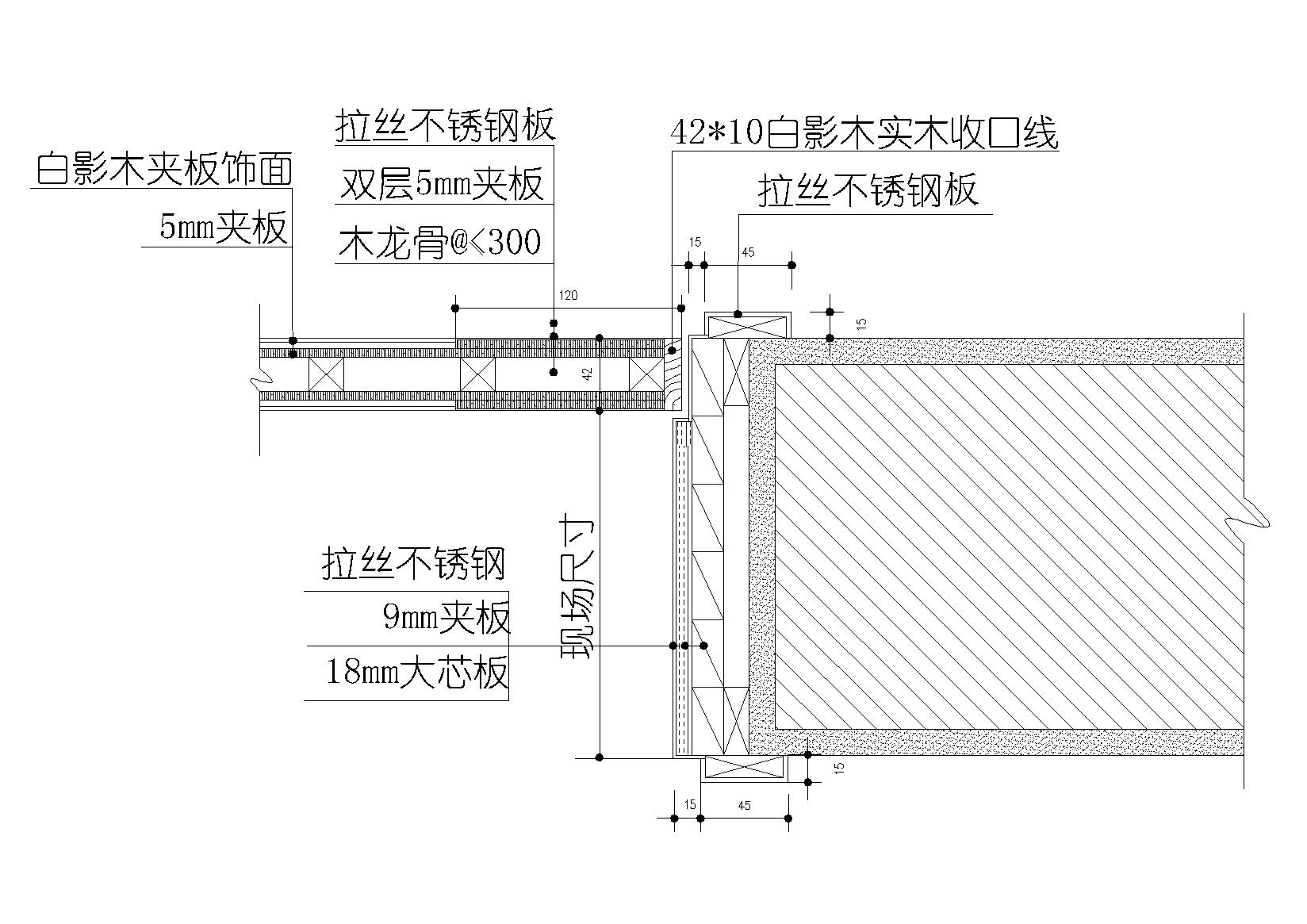 玻璃门 防火套 垭口 表 节点 大样详图 通用节点