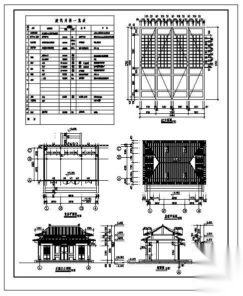 某寺庙结构图纸