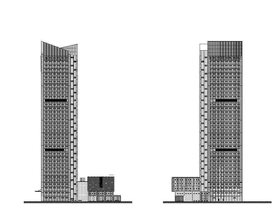 [江苏]南通行政办公楼国贸建筑施工图设计（同济大学建...