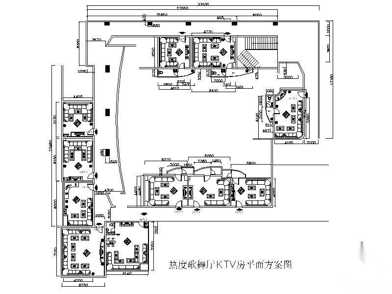 某歌舞厅KTV包间装修图