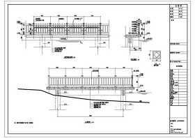 桥头公园景观塑木栏杆CAD图纸