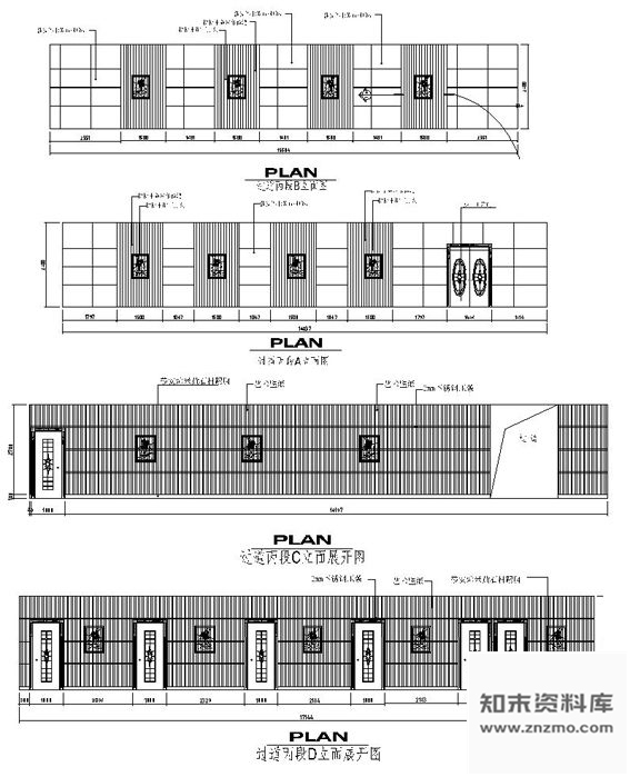 图块/节点过道丙段立面图