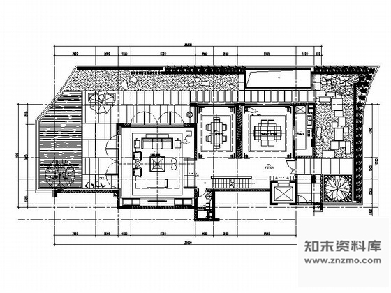 施工图深圳现代新中式双层别墅室内装修图含效果