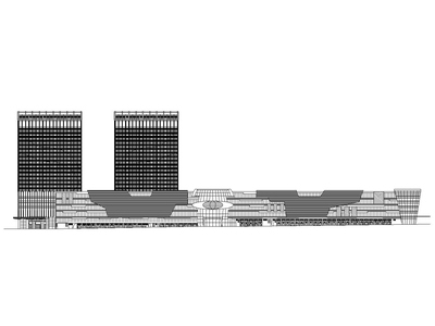 [四川]国际商贸中心城市综合体扩初图（CAD）