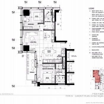 WILSON&ASSOCIATES-201607深圳华润城项目T3公寓西塔标准层图纸-样板间房型B