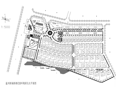 [浙江]温州新城银都花园居住区景观CAD施工图 （欧...