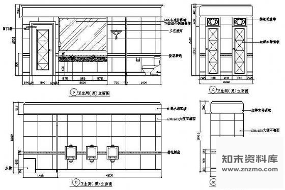 图块/节点卫生间立面图1