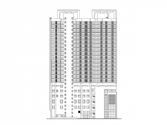 [北京]某二十一层商住楼建筑施工图