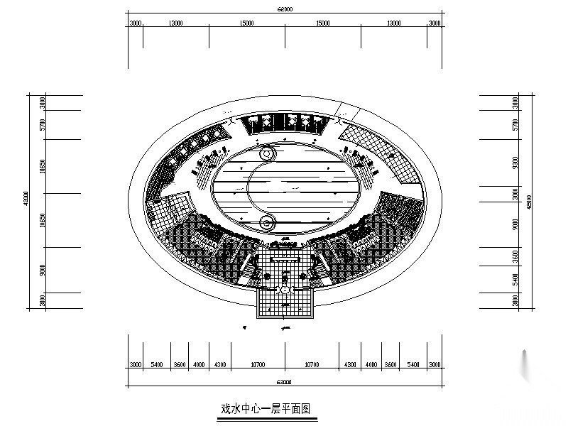 3500㎡某别墅娱乐戏水中心设计图（含效果）