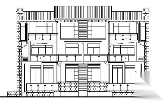 苏州某三层教育园别墅建筑施工图